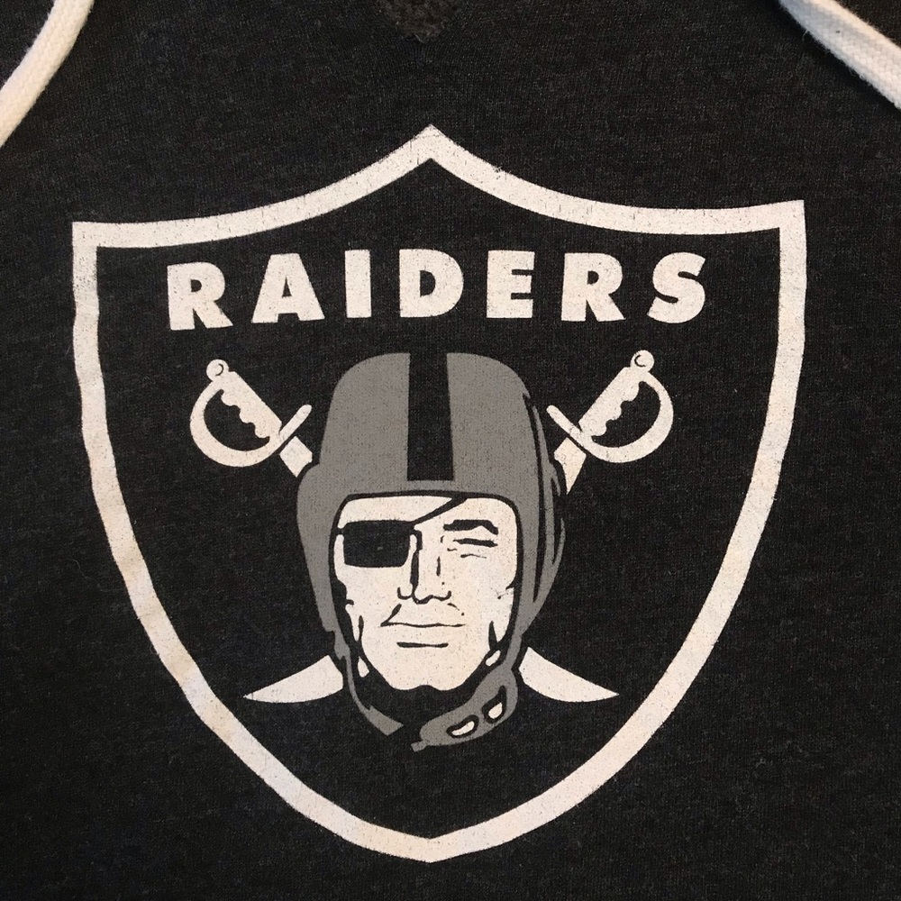Las Vegas Raiders NFL Hoodie Sweatshirt Sweater Mens Small Football Fan Gear - Picture 5 of 8